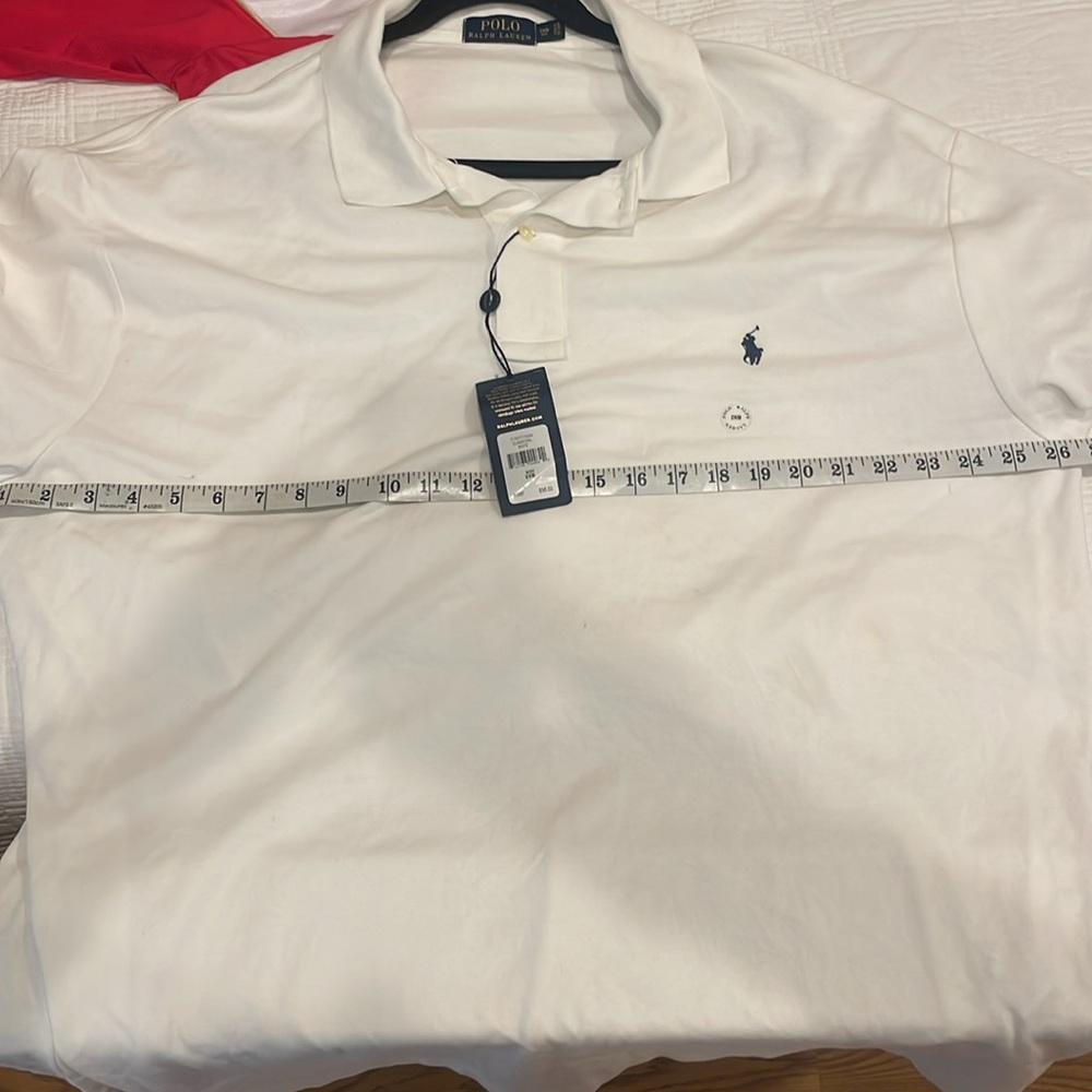 Polo by Ralph Lauren White Polo Shirt with Embroidered Logo 2XB (e) - Picture 2 of 9